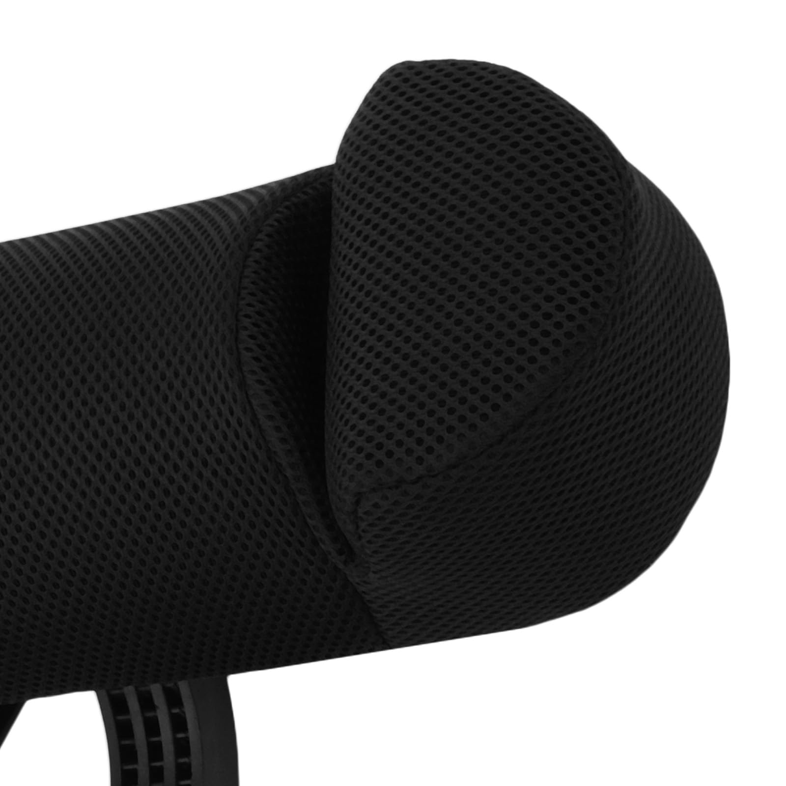 Cojín de cabeza para silla de ruedas, ajustable, 30 – 50 cm, altura 36 – 58 cm, ancho acolchado para respaldo trasero negro