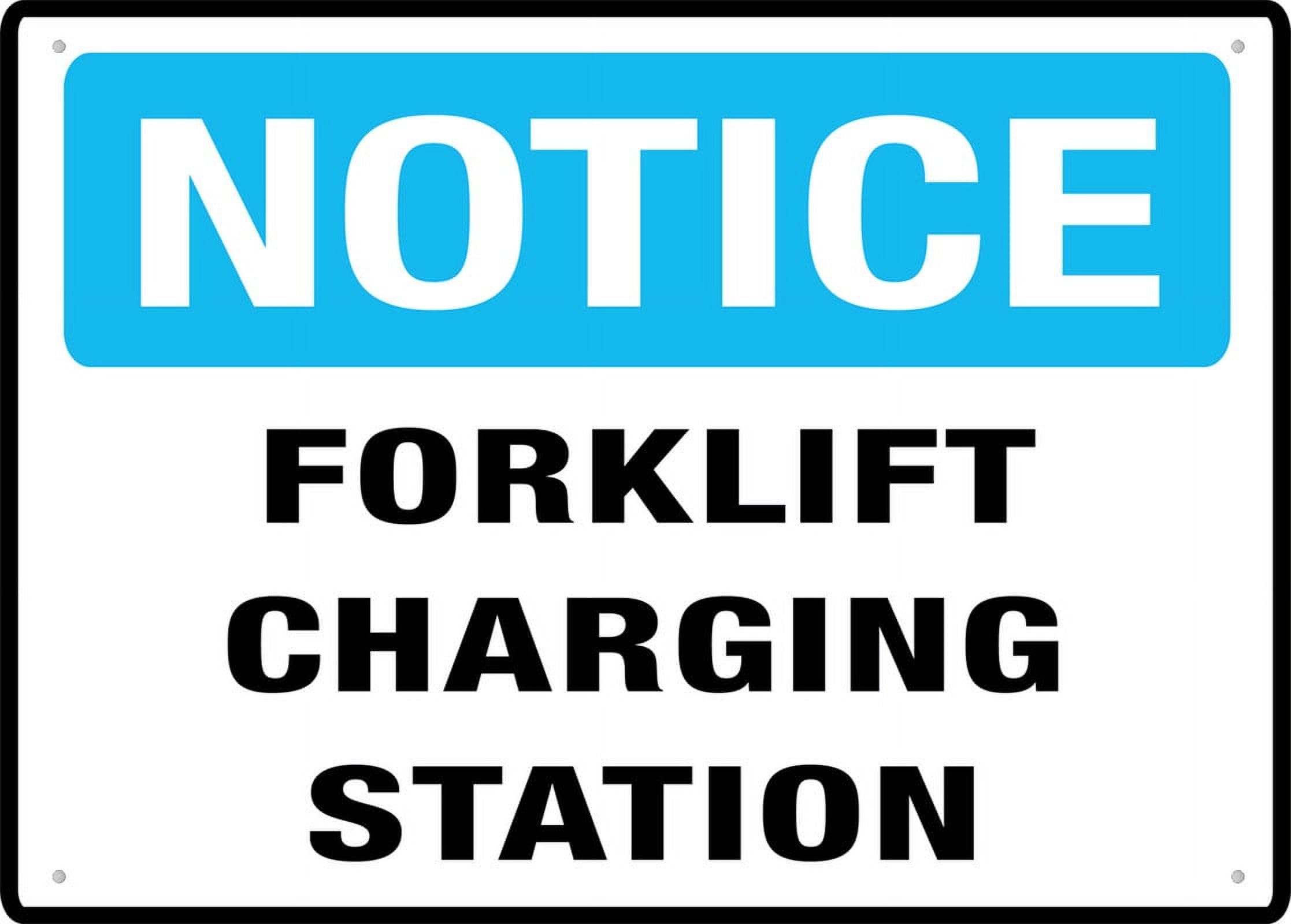 Forklift Charging Station Sign - Premium Aluminum 12"x8", Sun-Proof & Rust-Free, Use for Business