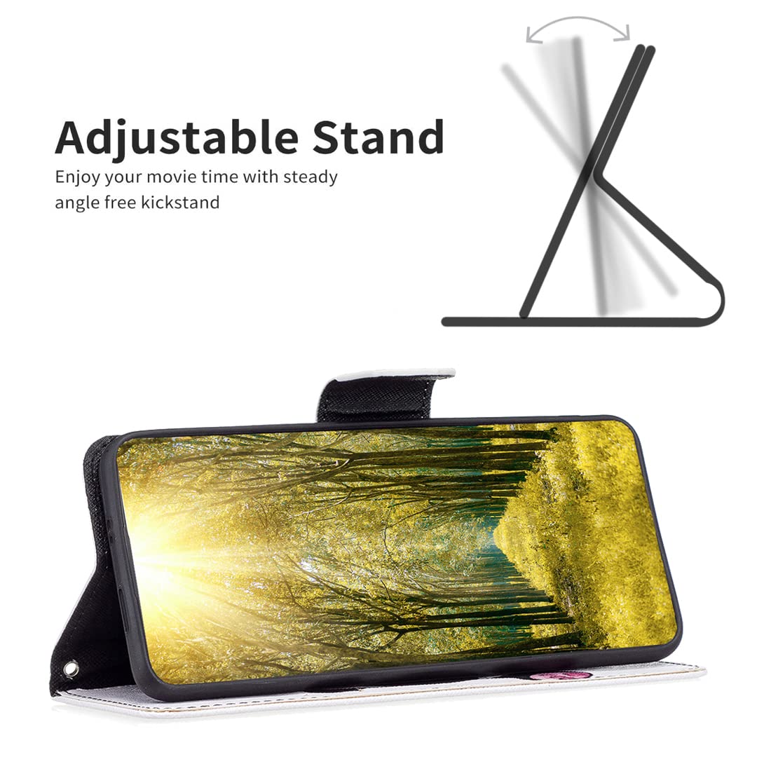 Nodigo per Xiaomi Redmi Note 9 PRO/9 PRO Max/9S Cover a Libro Pelle PU Portafoglio Magnetica con Disegni Animale Motivo Antiurto Case Flip Protettiva Silicone Bumper Belle Kawaii Custodia - Gatto
