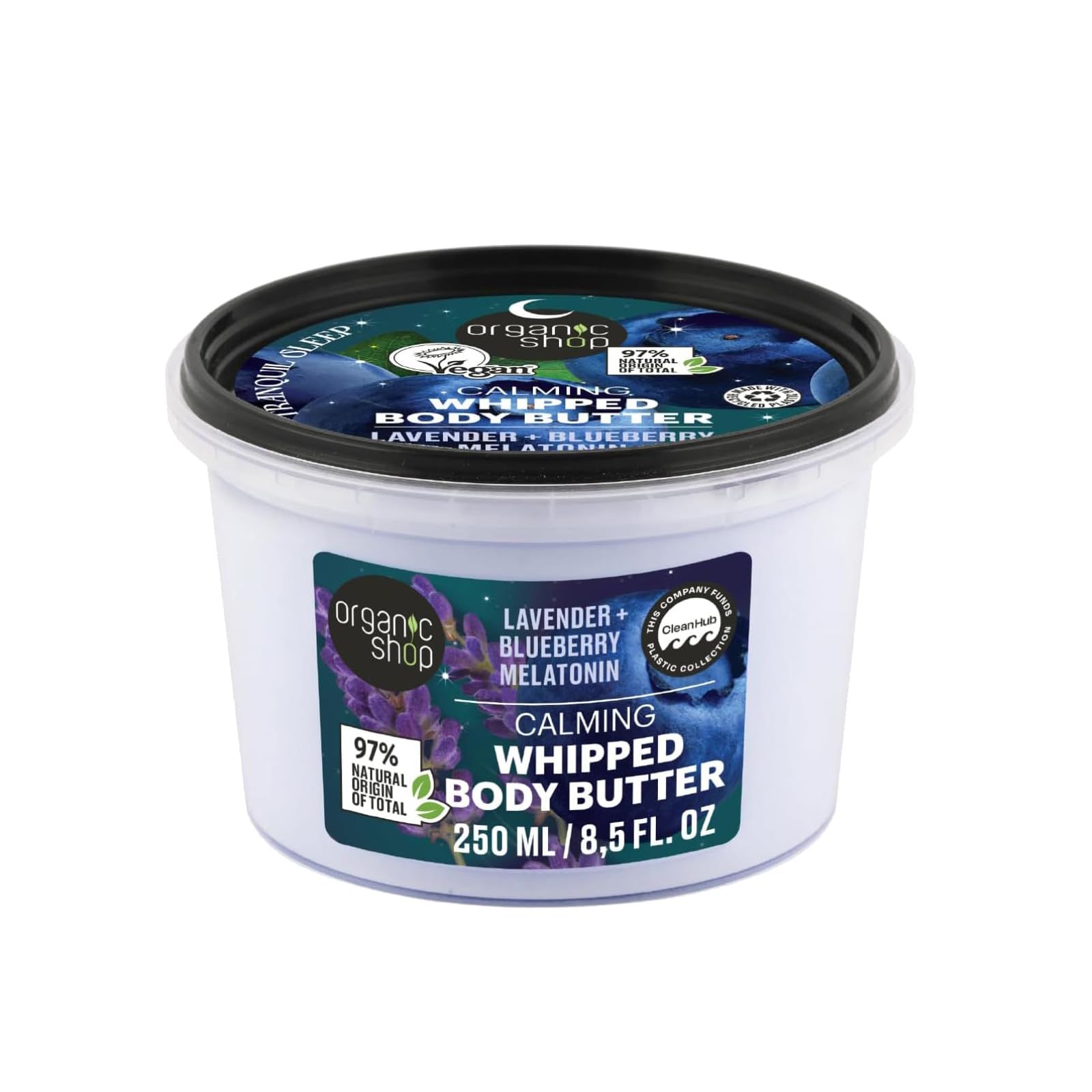 Organic Shop Sleep Calming Whipped Body Butter For Tranquil Sleep, 250 ml