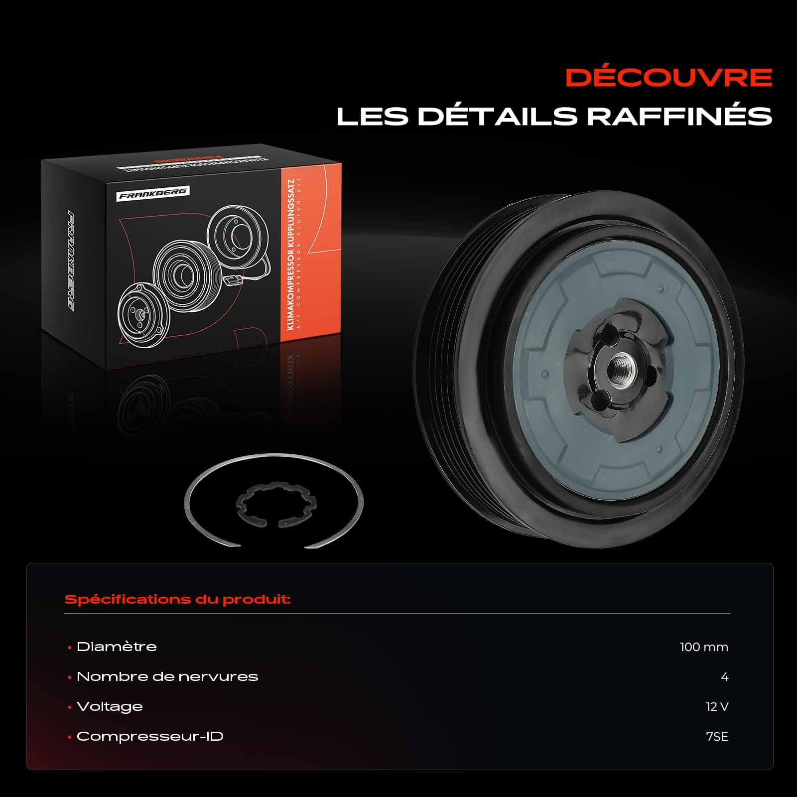Frankberg Embrayage de climatisation 64509180548