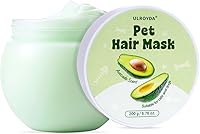 Ulroyda Dog Conditioner Detangler: Shea Butter & Olive Oil for Dry Skin, Dandruff, Shedding Control - Soft Shiny Fur 6.76oz