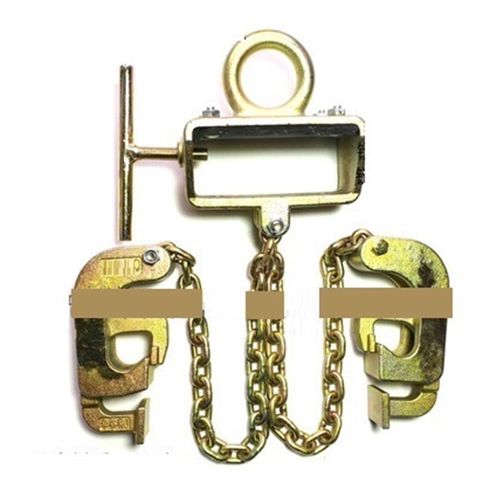 MYUYEE Chain Hoist, 1Ton For 2 Barrel Iron Drum Lifter, Clip Hanging Clamp, Drums Chain Sling Hook,Flexible Enough (40020032 1 Ton)