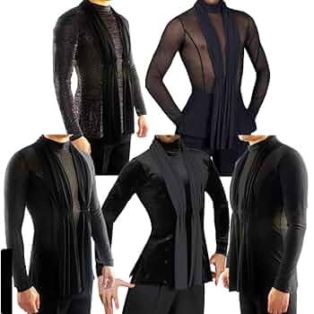 社交ダンス　メンズラテンシャツ Amazon.co.jp: 男性社交ダンス衣装 メンズラテンシャツ ダンス