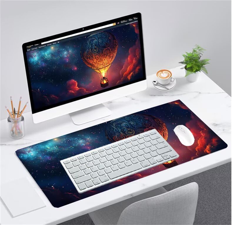 Tapis de souris antidérapant grand format protégeant le bureau contre l'eau et les rayures