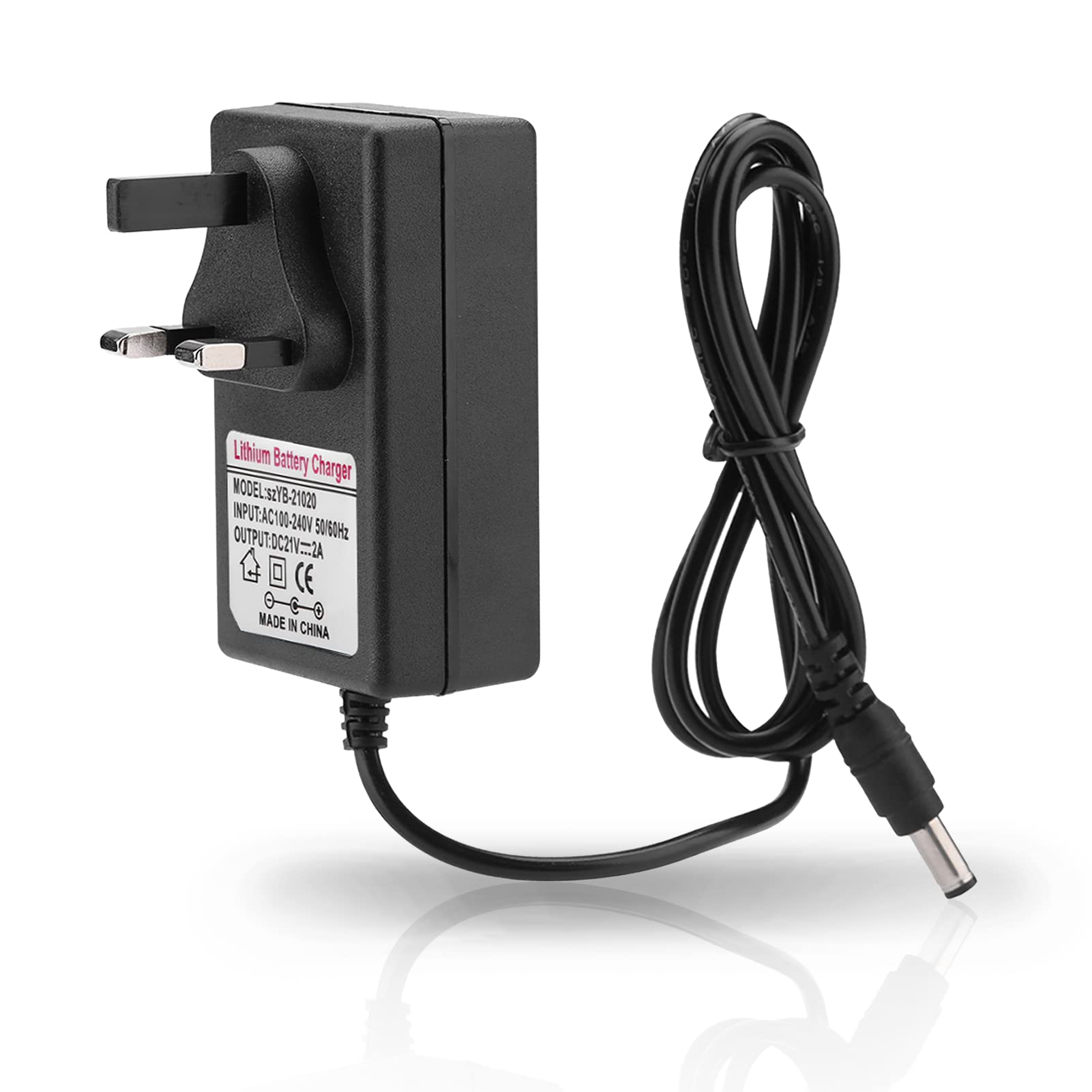 Amazon | アダプター電源、AC 100‑240V DC 21V 2A安全充電電源 