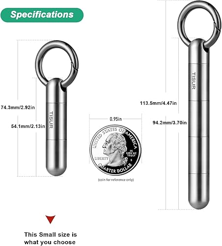 Miniatura 9 de Llavero pequeño con pastillero + clip para cinturón TISUR