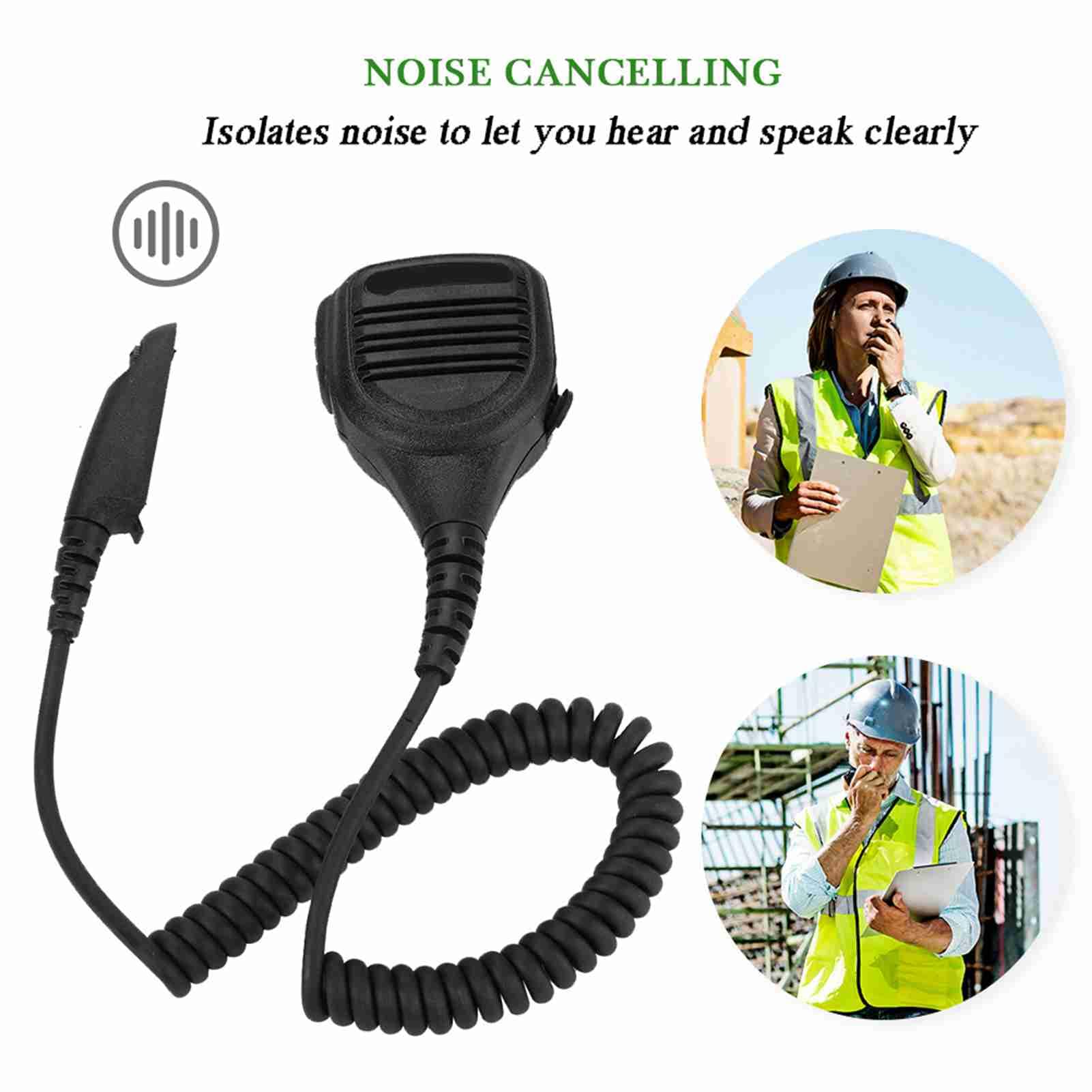 Bewinner Walkie Talkie Speaker para Alta Sensibilidad CB Radio Speaker con Cable Flexible PTT para Walkie Talkie PRO5150, GP338, GP330, GP680, HT750, GP340