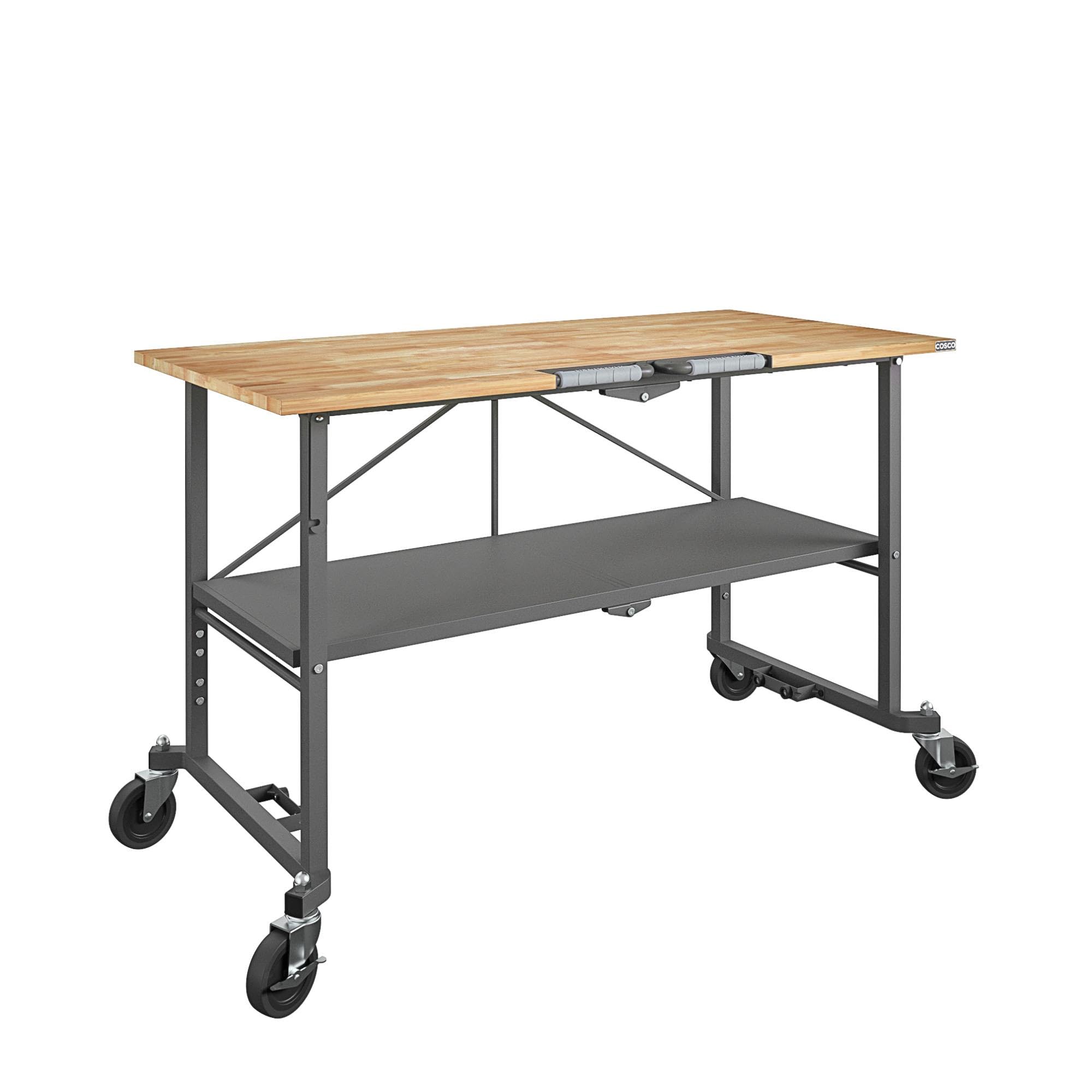 COSCO SmartFold Butcher Block Portable Workbench/Folding