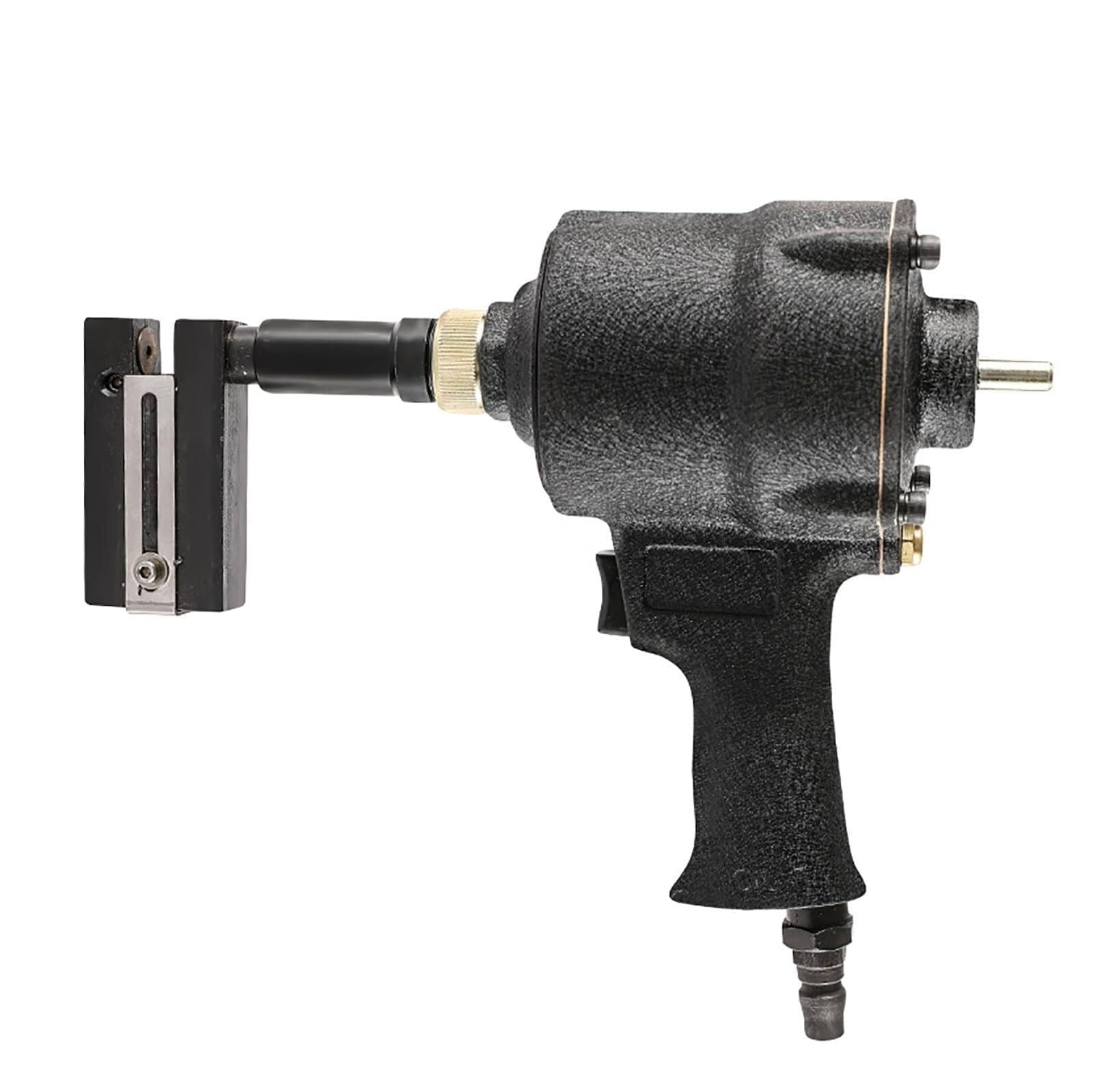 Perforador neumático giratorio del agujero 13m m para el aluminio del acero del metal con la abrazadera ajustable.Herramienta eléctrica de aire ligero para puertas Perforación de muebles de ventanas.C