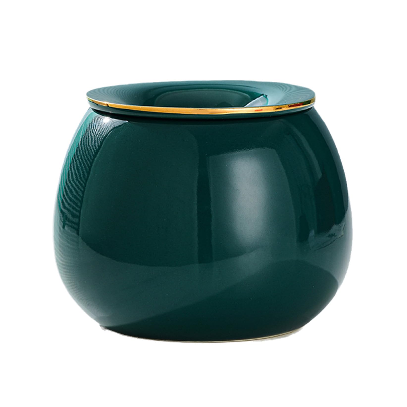 Ashtray Ceramic Outdoor With Lid Home for Cigarettes,Waterproof,Cigar Ash Holder for Smoker,Decorative Smoking Ash Tray for Home