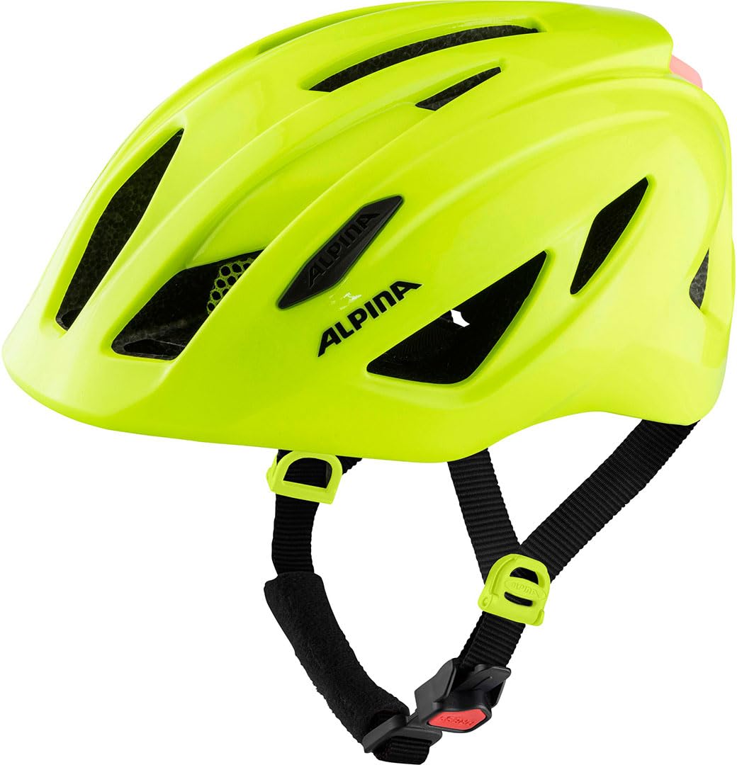 ALPINA PICO Flash - Beleuchteter, Leichter & Bruchfester Fahrradhelm Mit Fliegennetz Für Kinder