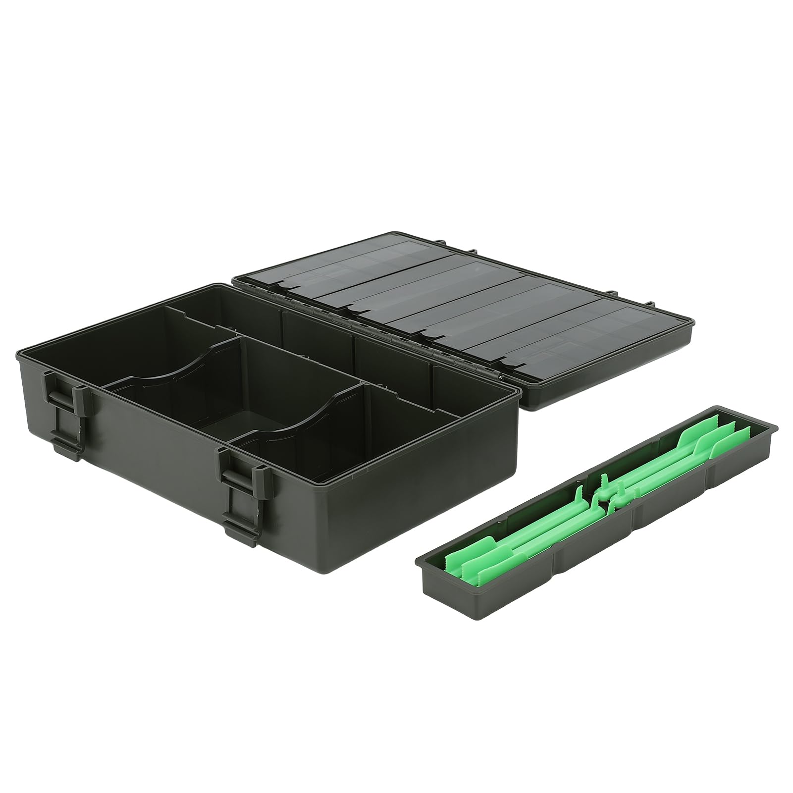 Boîte d'accessoires de Ligne d'alimentation de Carpe Bâtons magnétiques étanches Compartiments détachables Organisateur de matériel de pêche Boîte de Rangement pour Les pêcheurs à
