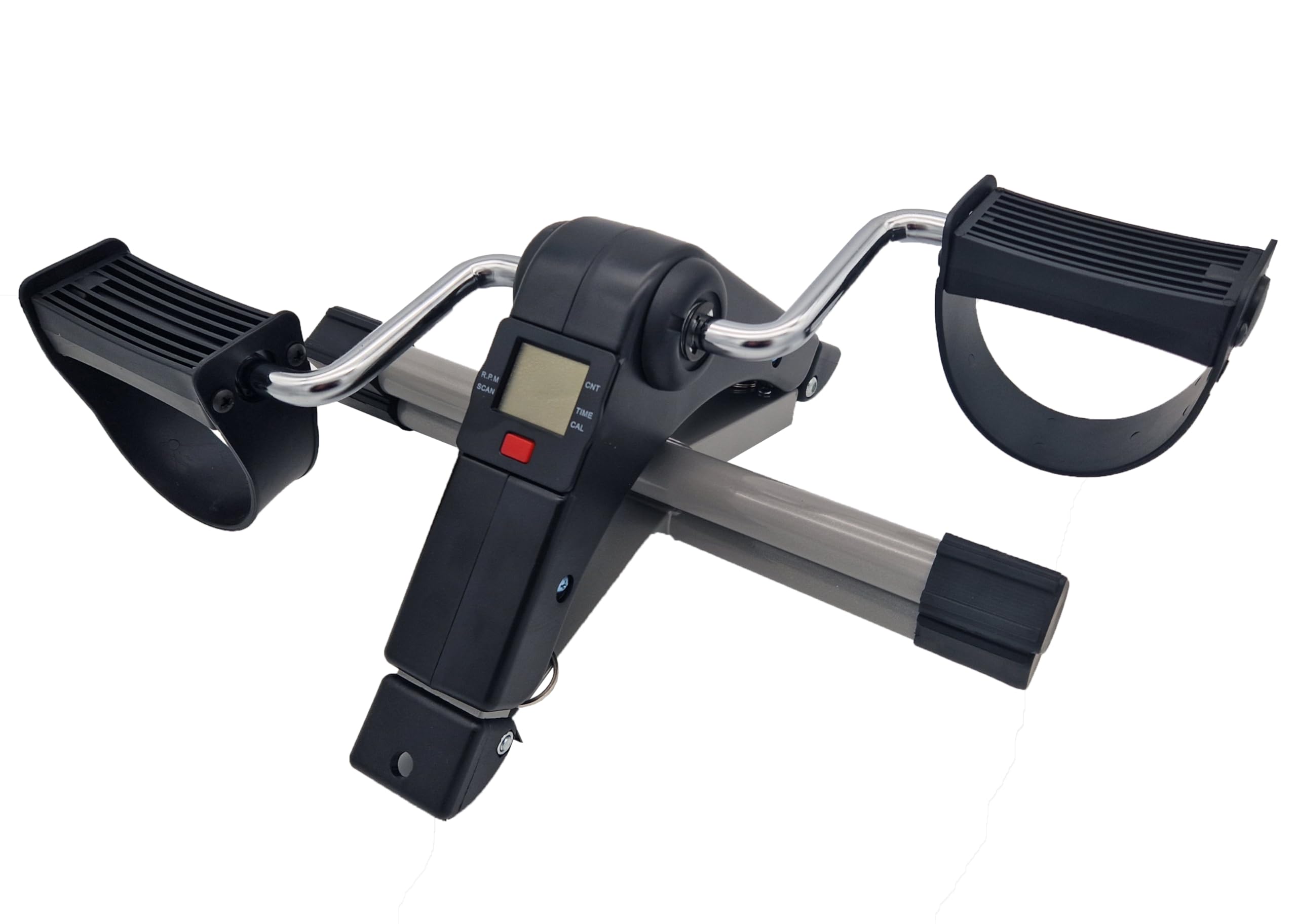 TIGA-MED Pedaltrainer mit Display – Mini Heimtrainer für Arme & Beine – Bewegungstrainer für Zuhause, Büro & Reha – Einstellbarer Widerstand, Faltbar & Platzsparend