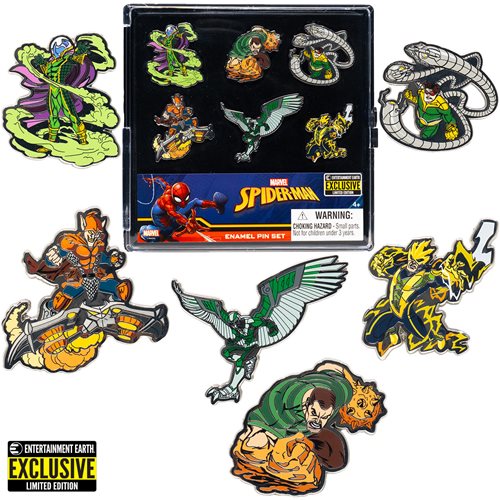 Sinister SixMarvel Enamel Pin 6-Pack - Entertainment Earth Exclusive
