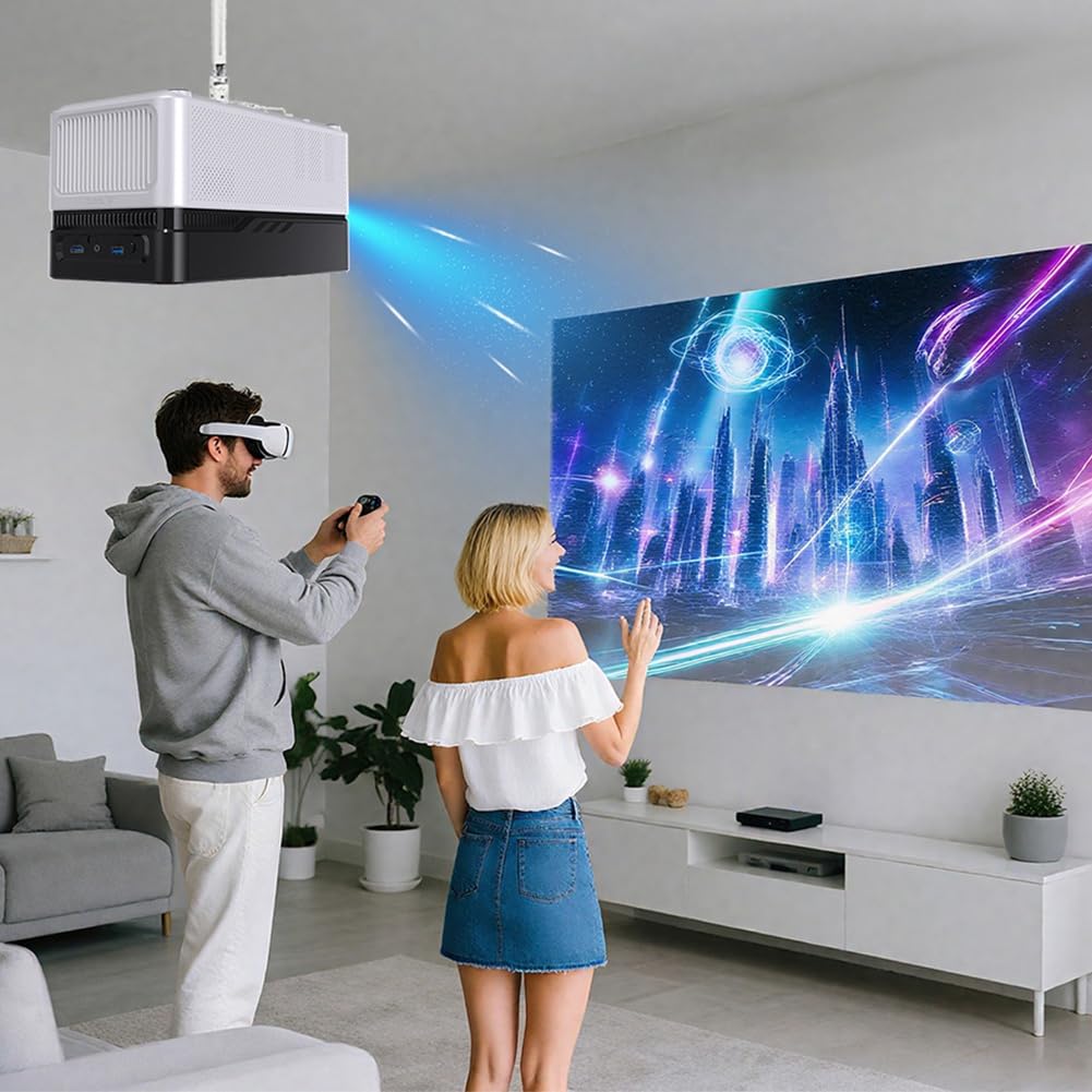 Support de Projecteur Portable, Support de Plafond Mural Ajustable 43-65CM, Accessoires Extensibles.