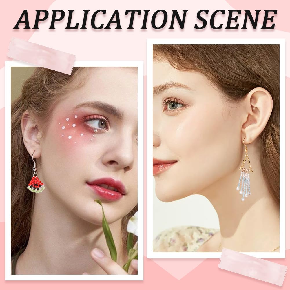 SUNNYCLUE 1 Box 7920Pcs Seed Bead Glass 2mm Glow in The Dark Bead Luminous Transparent Glass Round Seed Beads Glass Seed Bead Spacer Loose Beads for Jewelry Making DIY Earrings Bracelets Necklace - Image 5