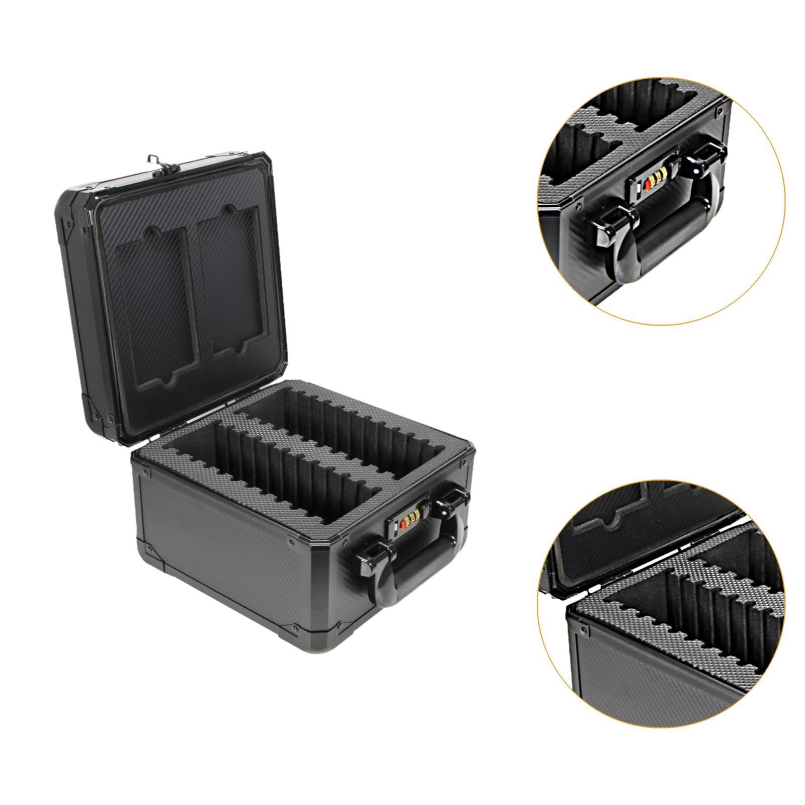 Estuche para Tarjetas Coleccionables Caja Archivadora Rígida Soporte de Cartas Expositor de Deportes en Marco de Aluminio Doble Nivel Adecuado para