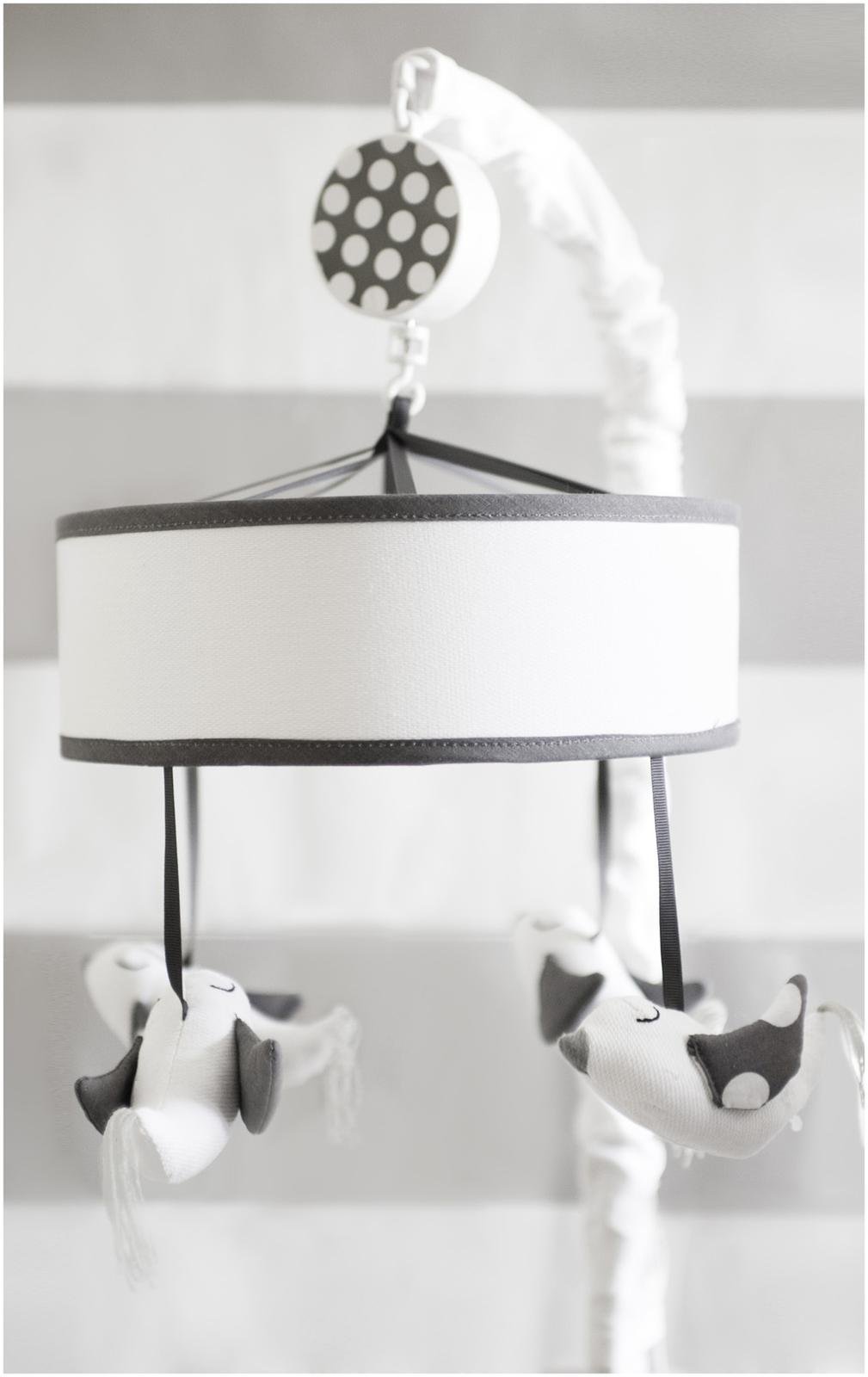 New Arrivals Song Bird Mobile, Grey/White