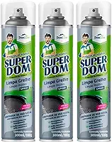 Kit 3 Spray Limpa Grelha Uso Geral Desengordurante Gordura 300ml Super Dom