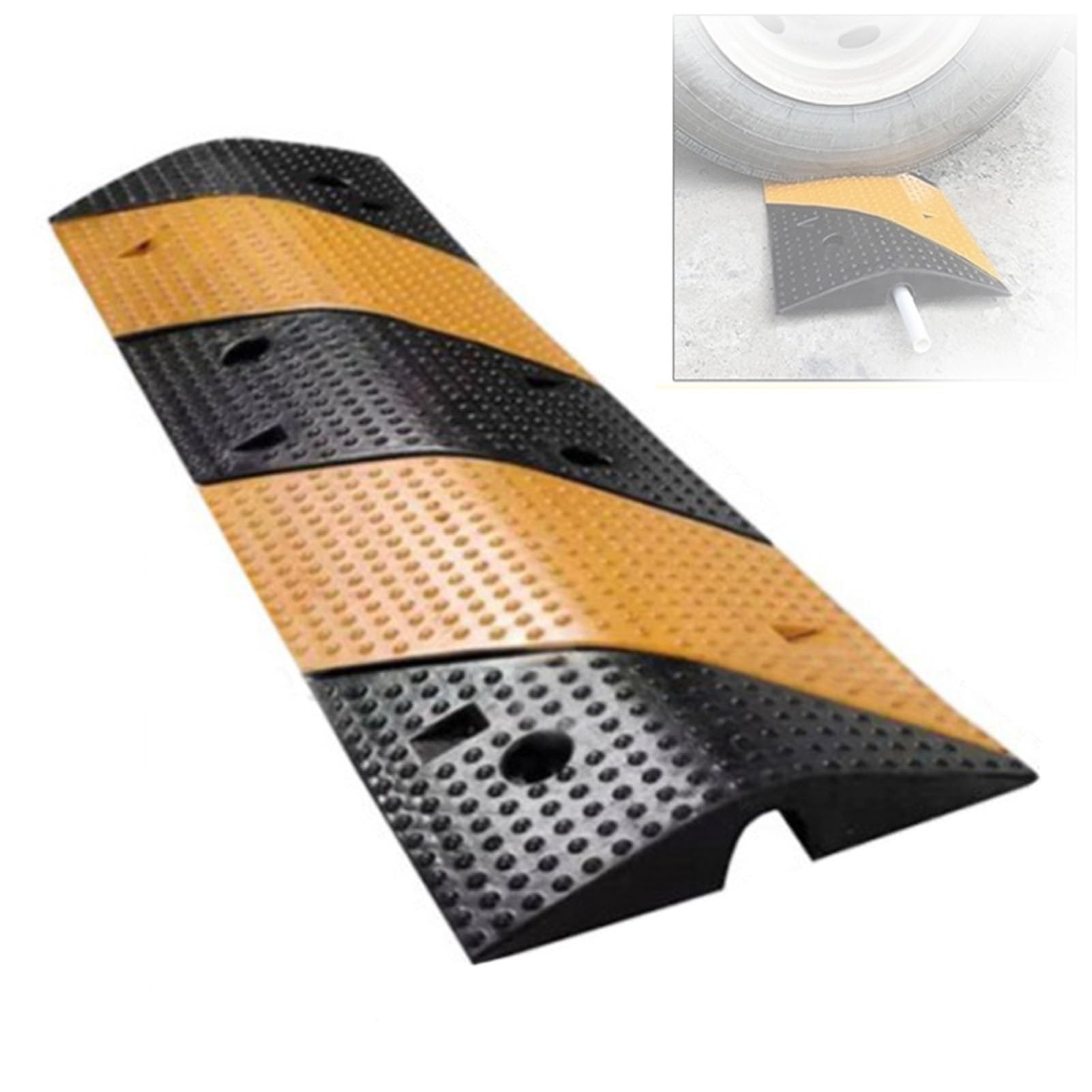 Rampe de protection de câble en caoutchouc pour route asphalte et béton