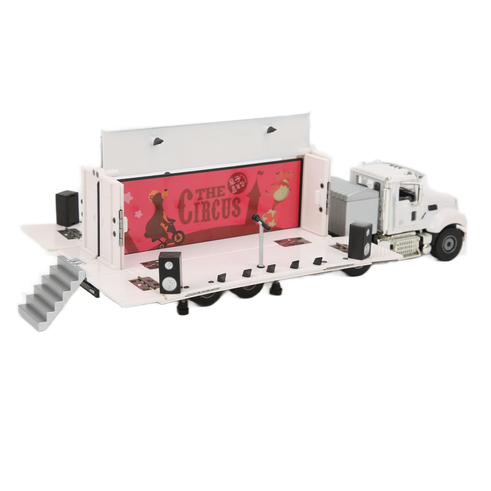 1:50 Modellino di camion per palcoscenico mobile, modellino di camion per roulotte per bambini, giocattolo da collezione e decorazione