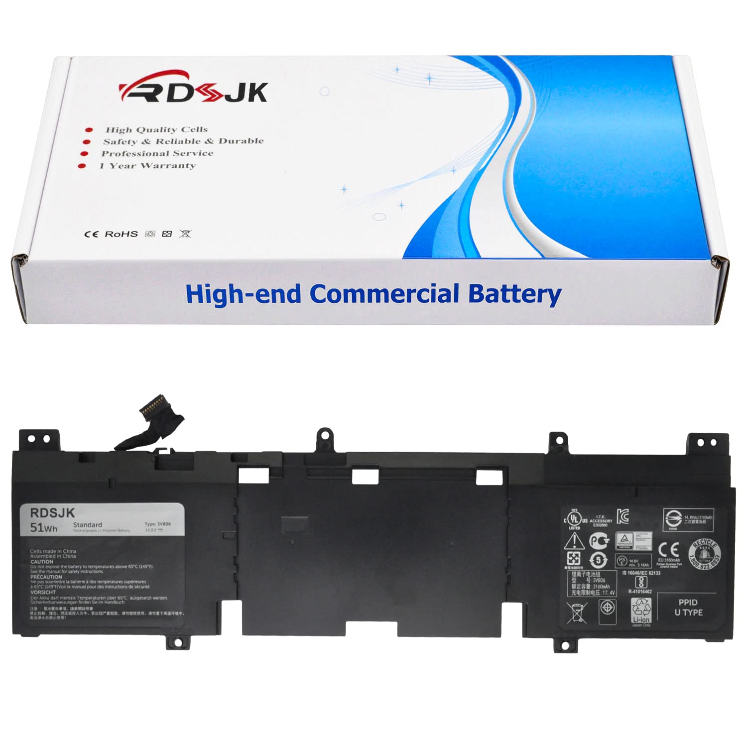 Amazon.com: 3V806 Laptop Battery for Dell Alienware Echo 13 QHD R2