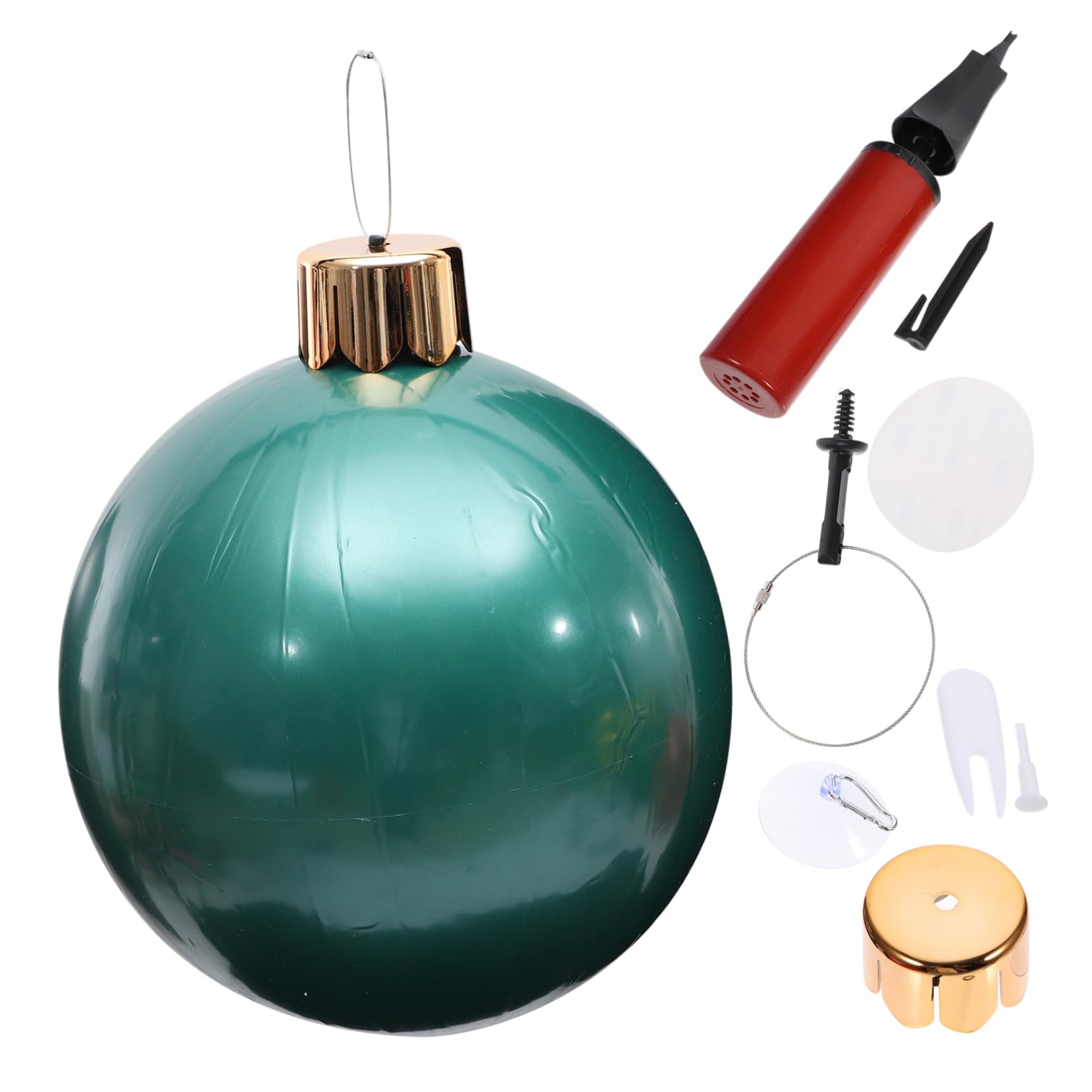 Boule de Noël gonflable robuste anti-vent pour jardin et extérieur