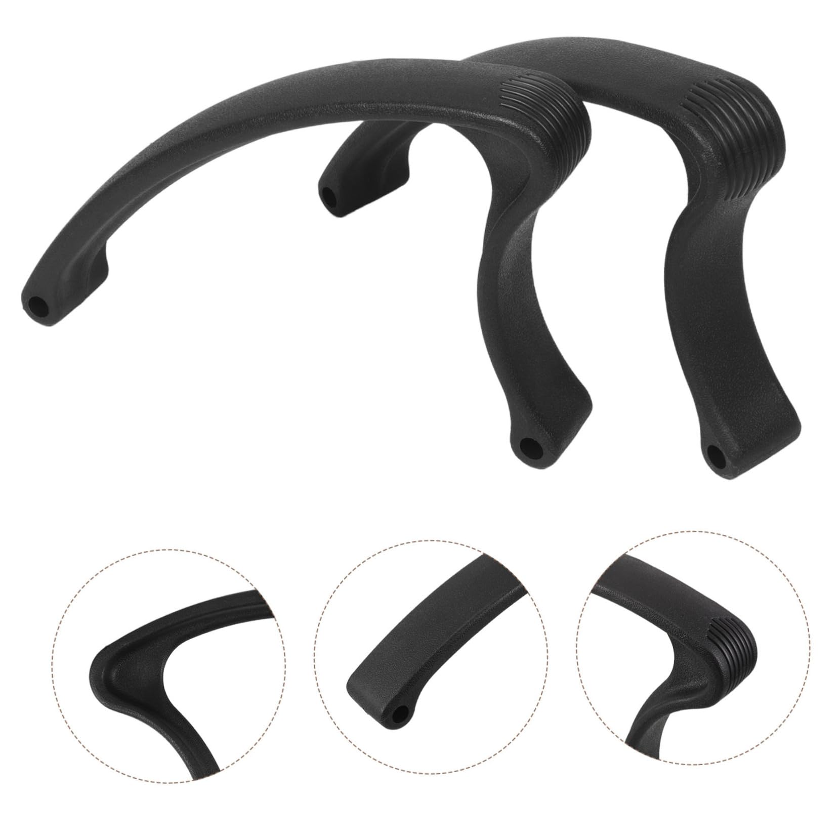 Braccioli per Sedia Ufficio in Plastica Ricambio Ergonomico per Poltrone da Scrivania Compatibile con Sedie Gaming e Ufficio Comfort e Supporto per Adulti Anziani e Disabili