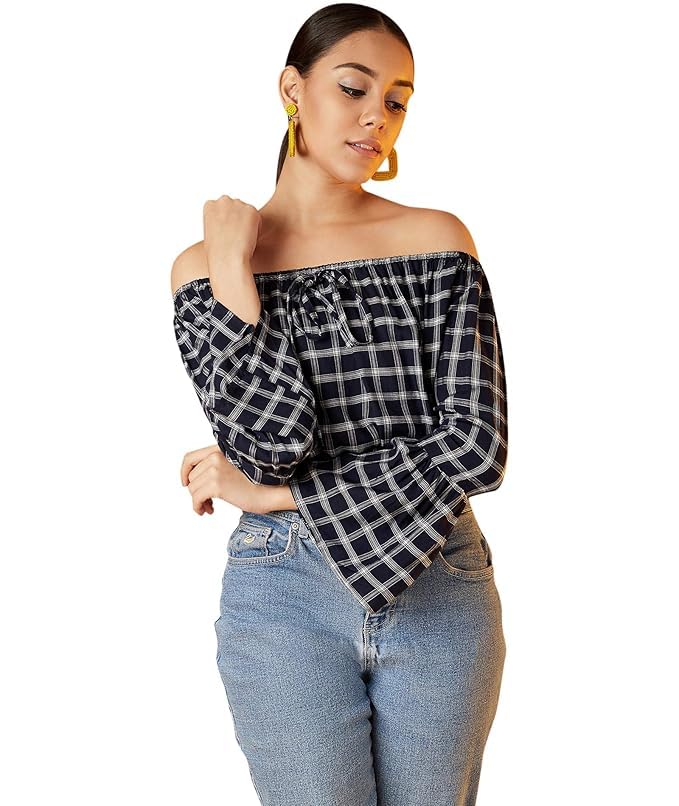 Women Viscose Crop Off Shoulder Tops-picture-35
