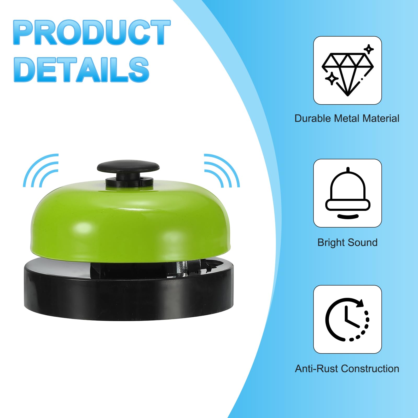 PATIKIL Desk Call Bell 2.5" Diameter - Image 4