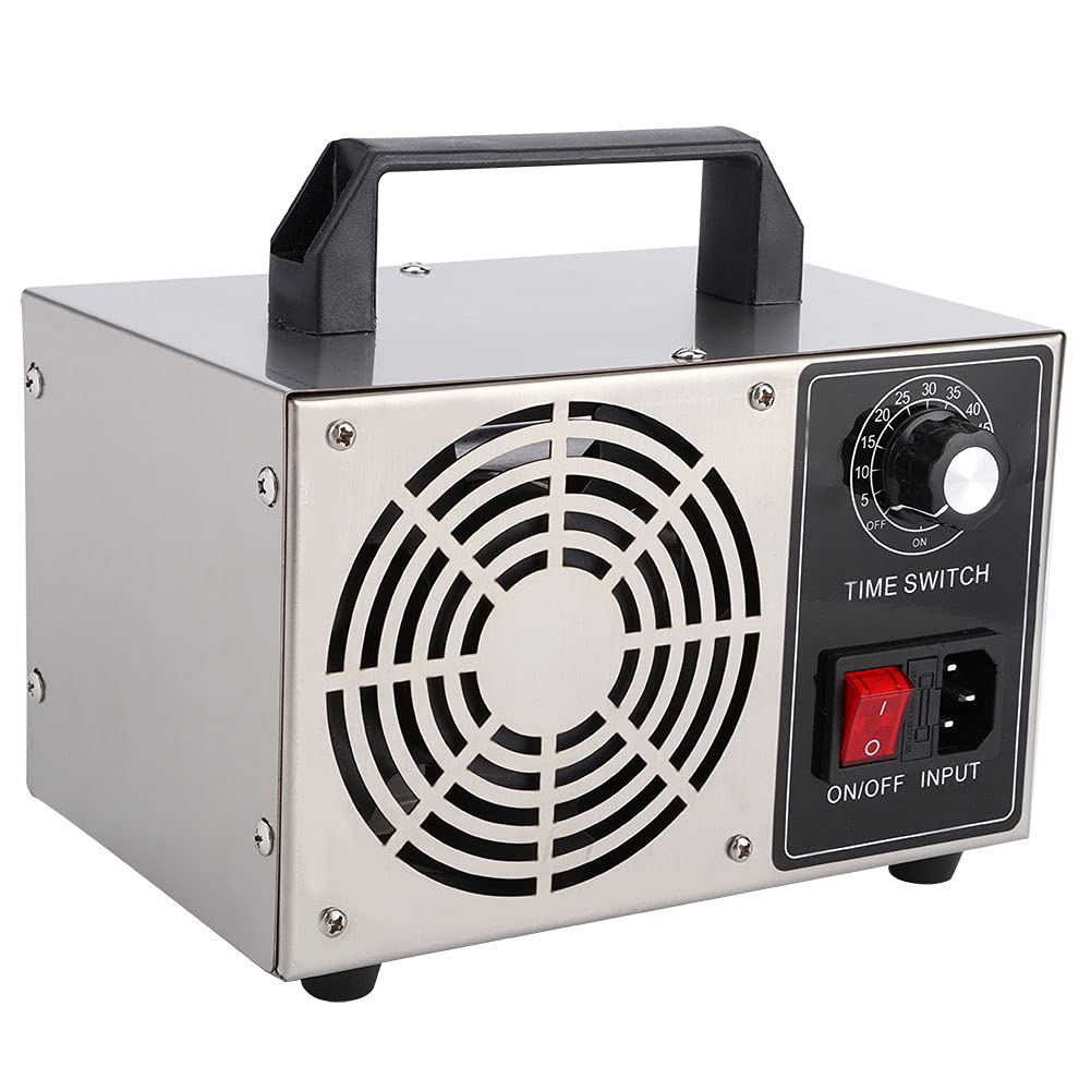 Ozone Generator Air Purifier, 20g Ozone Generator Ozonizer Machine Air Purifier with Timing Switch for Home Greenhouse Farm(UK)