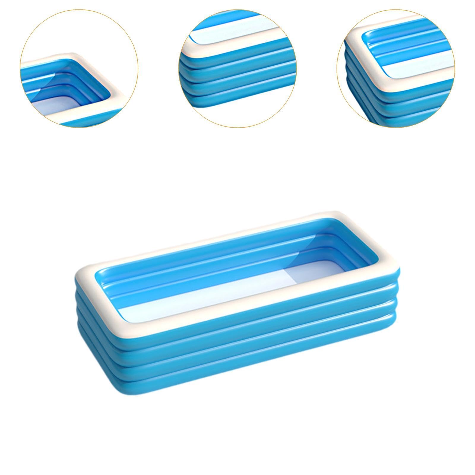 Piscina Inflable para niños y Adultos, Piscina Infantil para niños, Centro de Juegos acuáticos, Piscina portátil para niños, Piscina de Bolas para, 310x183x60cm