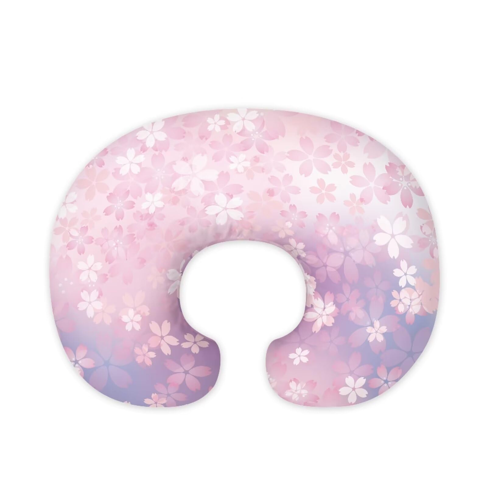 Nopersonality Cherry Blossom Pillow Cover for Infant Snug Breathable Baby Nursing Pillow Cover for Baby Stretchy Nursing Pillow Case for Bottle Feeding (22"x18"x6")