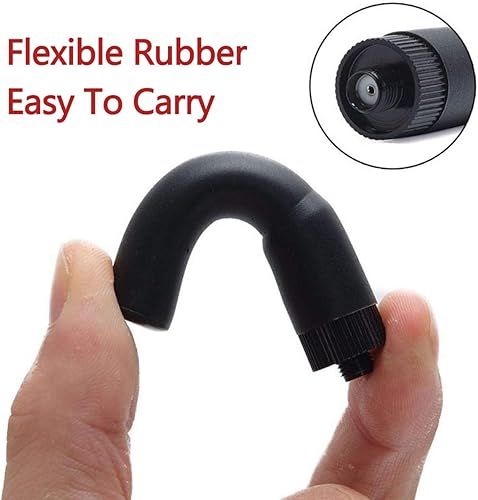 Miniatura 4 de ABBREE - Mini antena de radio de jamón hembra SMA de 2.7 pulgadas de doble banda VHF UHF 144MHz430MHz antena Walkie Talkie para GMRS Radio BAOFENG