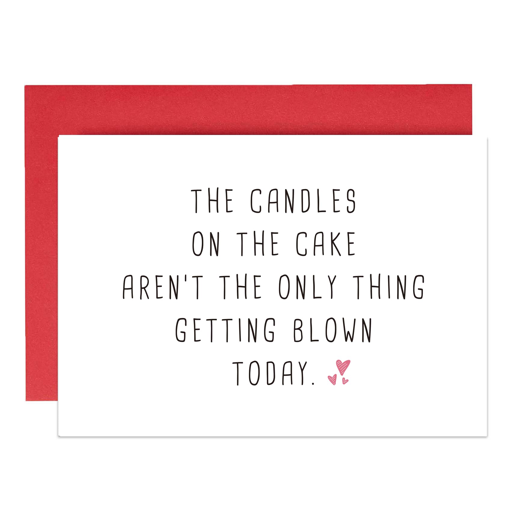 Serviky Funny Getting Blown Today Birthday Card for Him Her Husband Men, Sweet Getting Older Bday Card, Happy Birthday Greeting Card