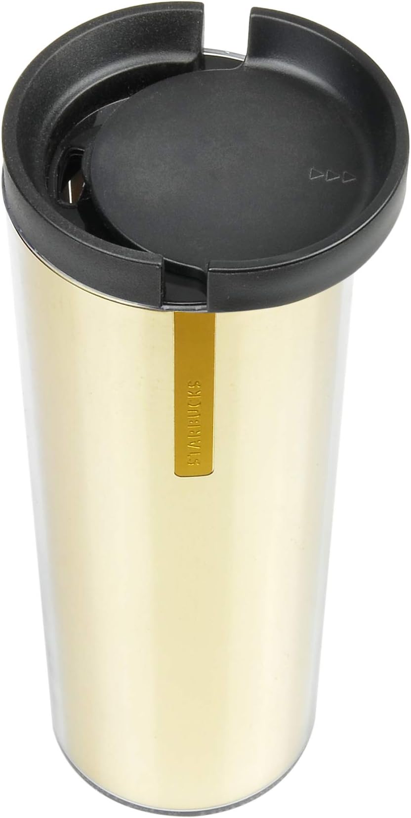Starbucks 16oz Gold Coffee Tea Sipping Tumbler with Sliding Lid (Gold)