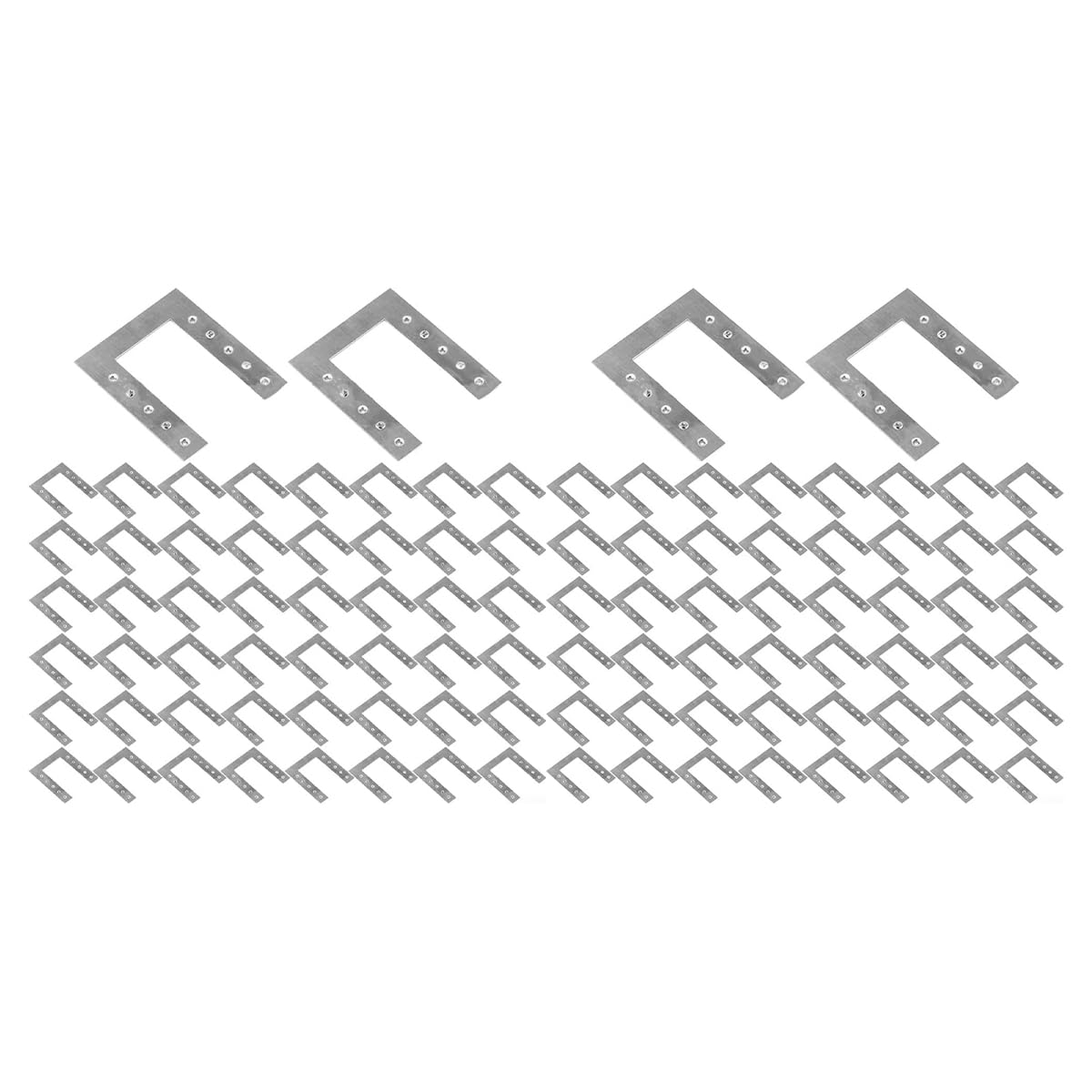 Durlo 100 Pcs Photovoltaic Grounding Washers, Stainless Steel Solar PV Grounding Discs, for Solar Panels, Roofs, Carports