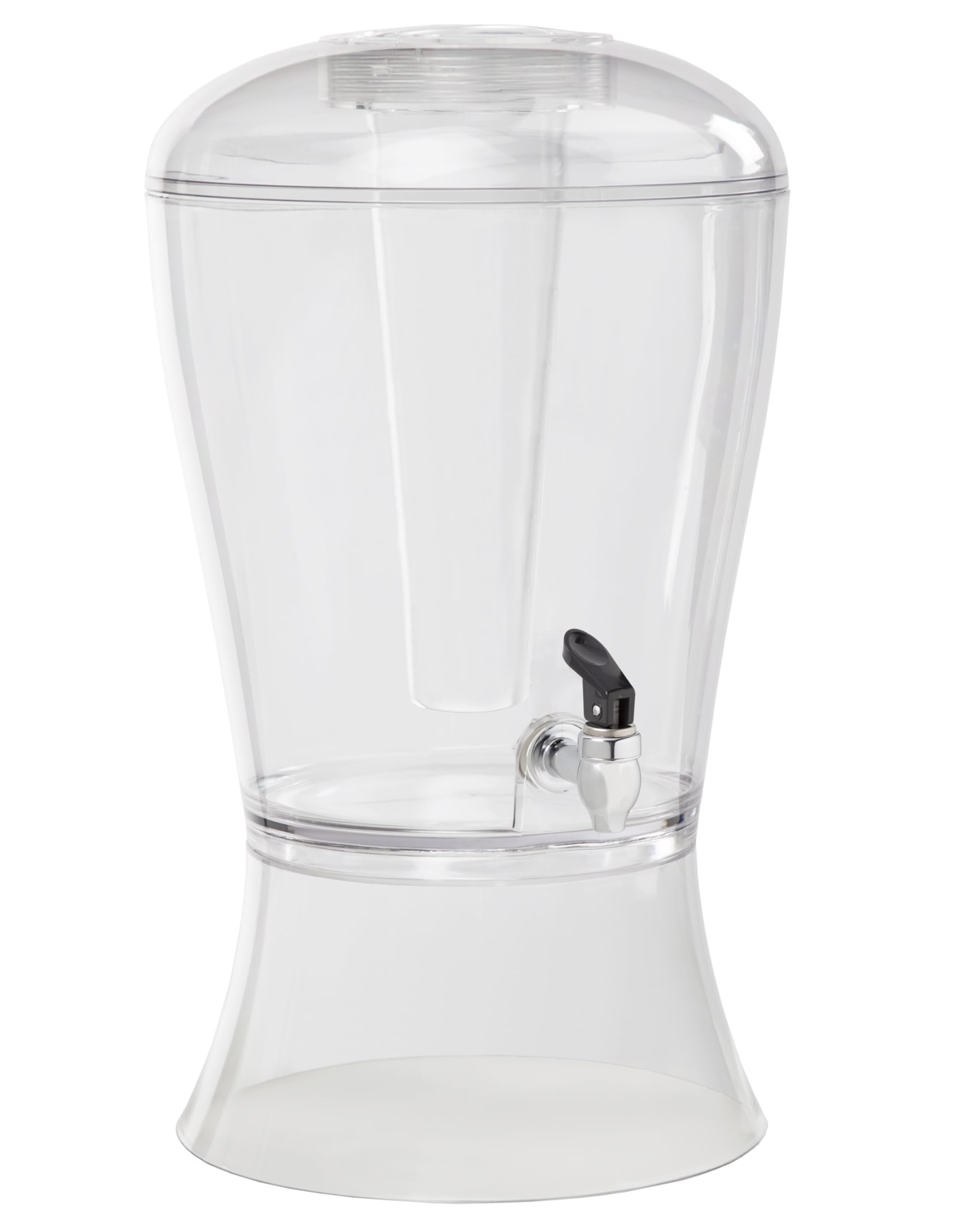 CreativeWare 3 Gallon Beverage Dispenser with Base Ice Cylinder Sleeve