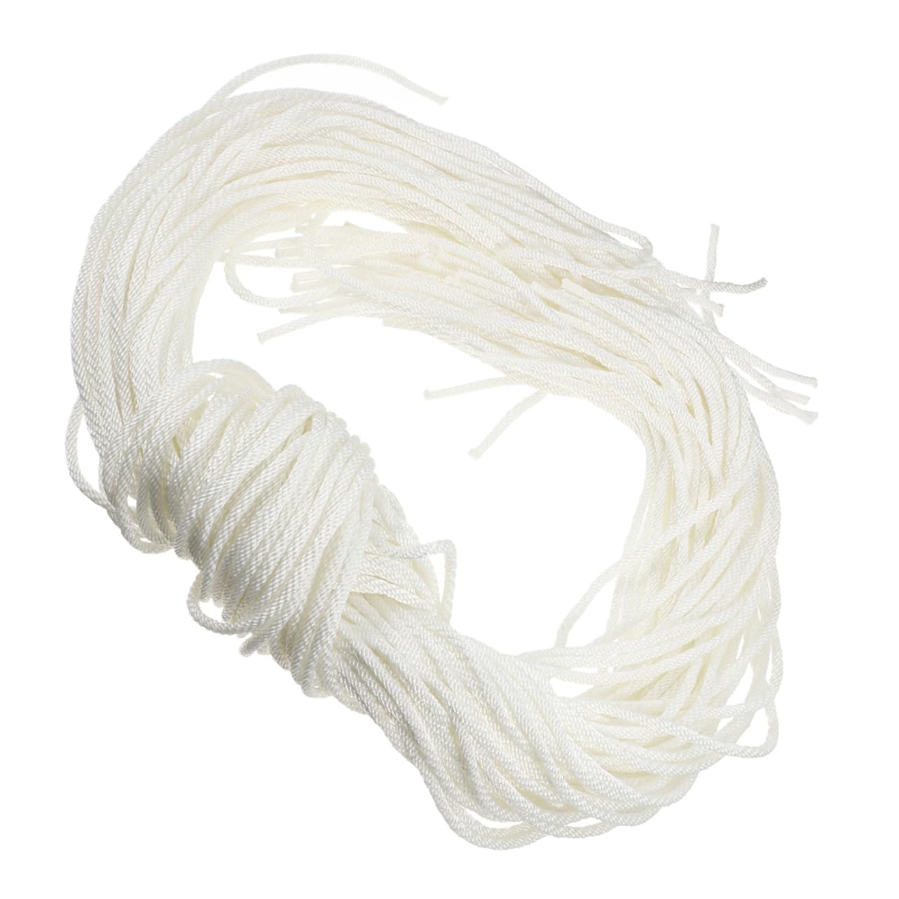 Corde de Lanceur à Rappel en Nylon Blanc 5mm, 50 Pièces
