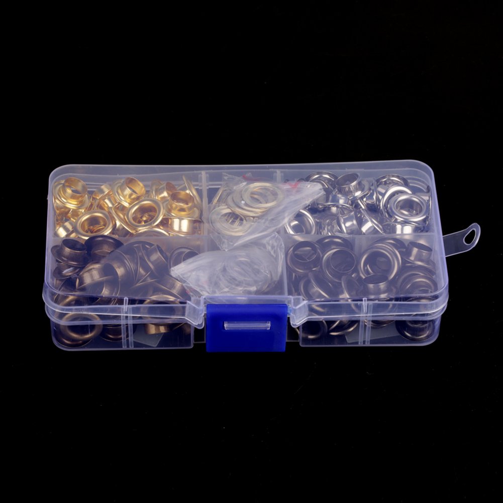 Kit De Ojales De Cuero Kit De Ojales Con Ojales Fácil Instalación 4 Colores Para Reparación De