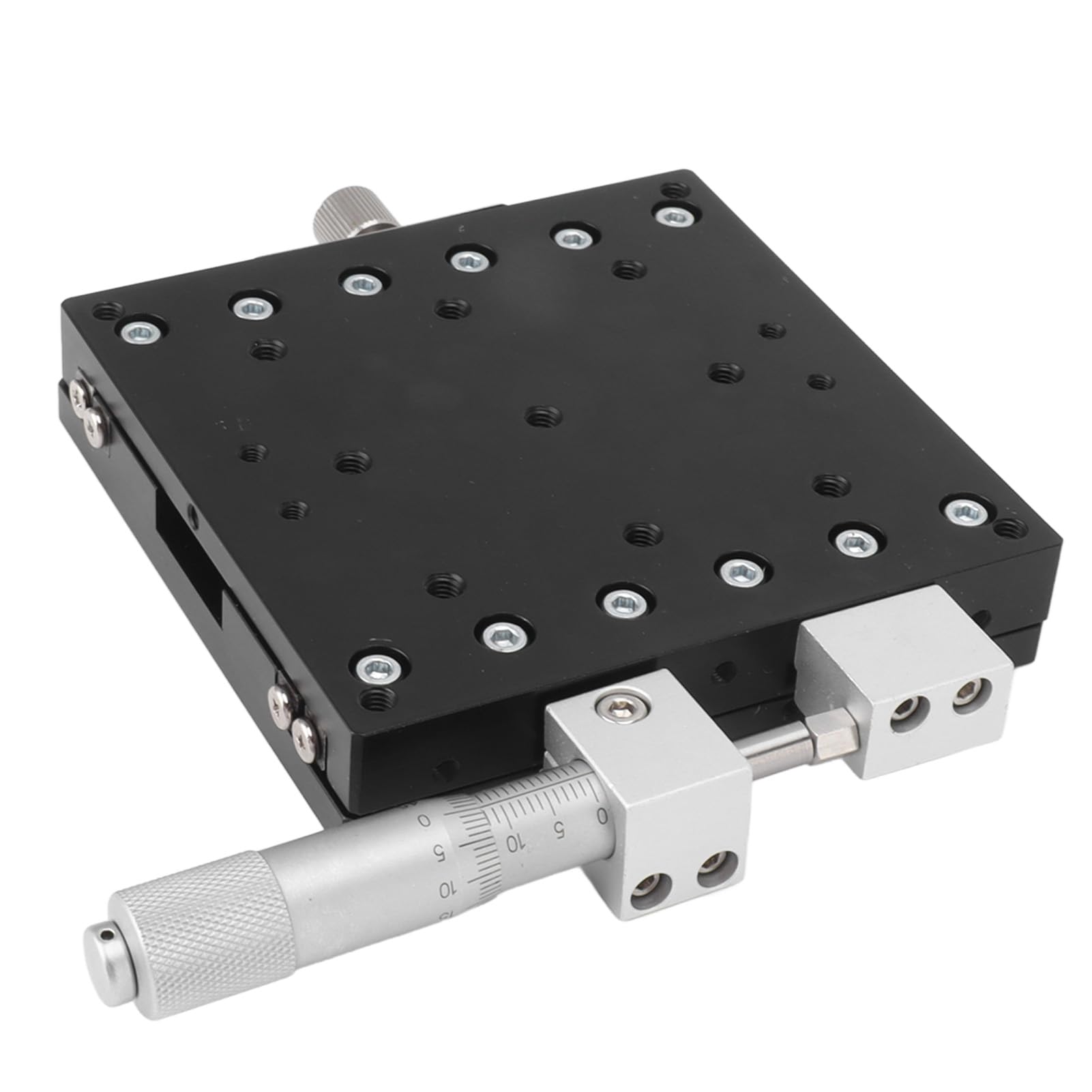 Mesa deslizante de eje X, mesa deslizante de ajuste fino manual, plataforma de corte de eje de aleación de aluminio