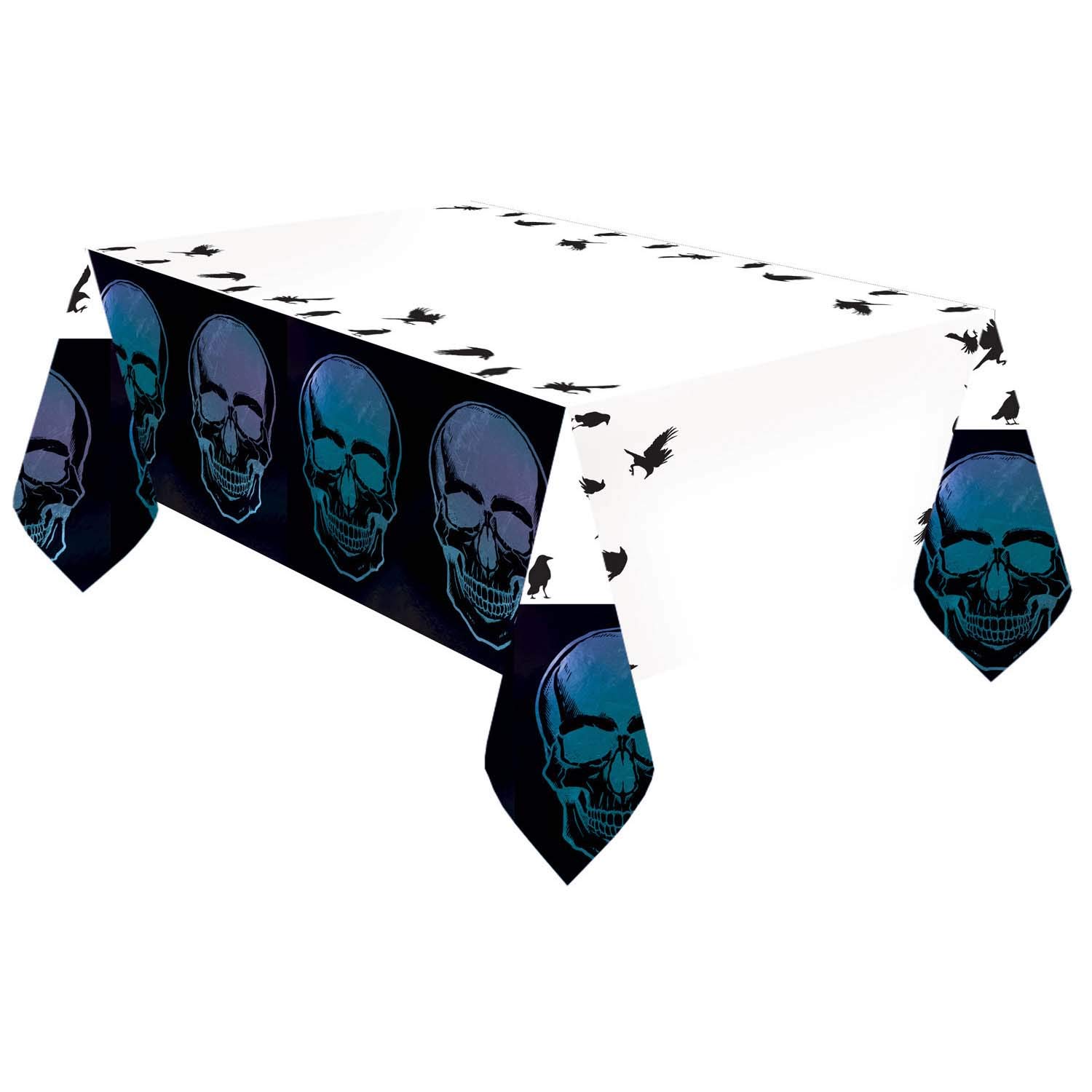 Amscan 9907409 - Halloween Boneshine Fever Purple Skull Paper Table Cover - 1.2m x 1.8m