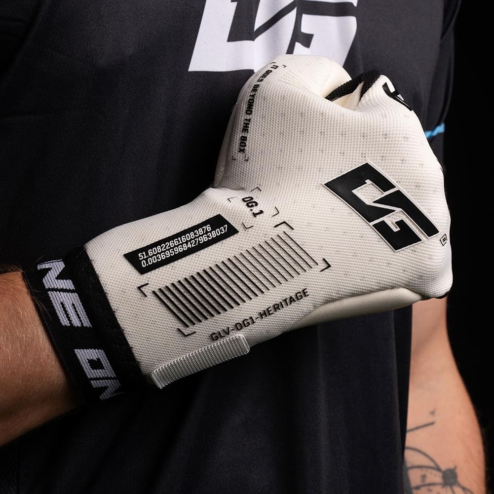Guanti Da Portiere ONE OG1 Doubters Negative Junior – Taglia 5 Rosso/Nero, Presa E Precisione - 5