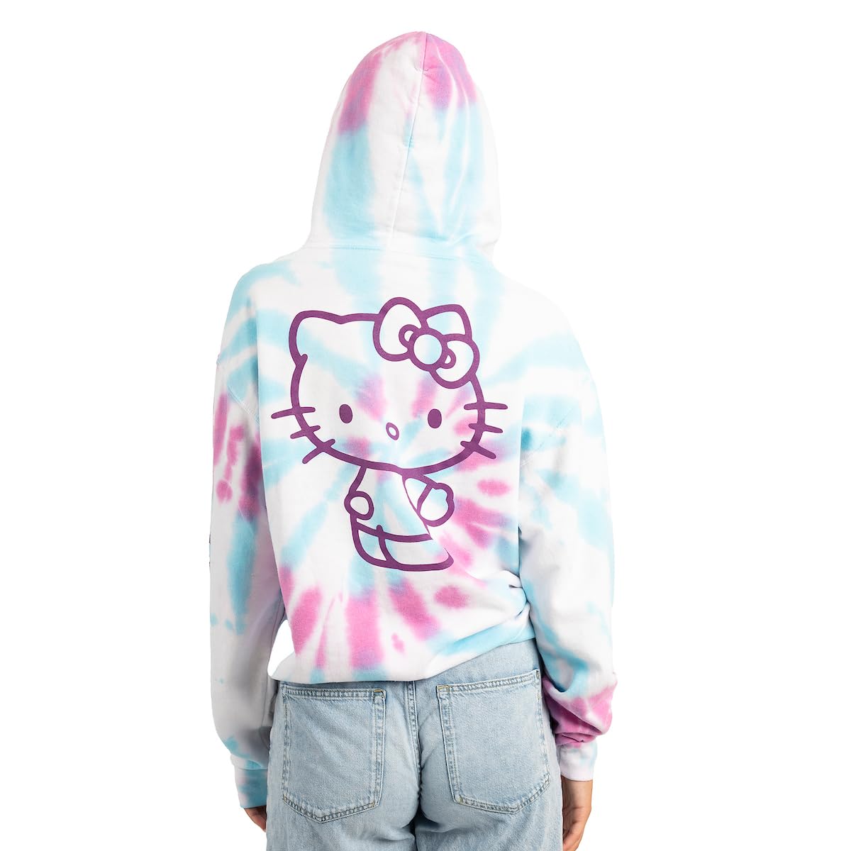 Hello Kitty Characters Spiral Wash - Sudadera con capucha para mujer