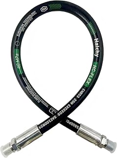 Haichy 15611-12-12-144 Hydraulic Hose Assembly 3/4" Hydraulic Hose with Male NPT X Male NPT, 144" Long, 3118 PSI