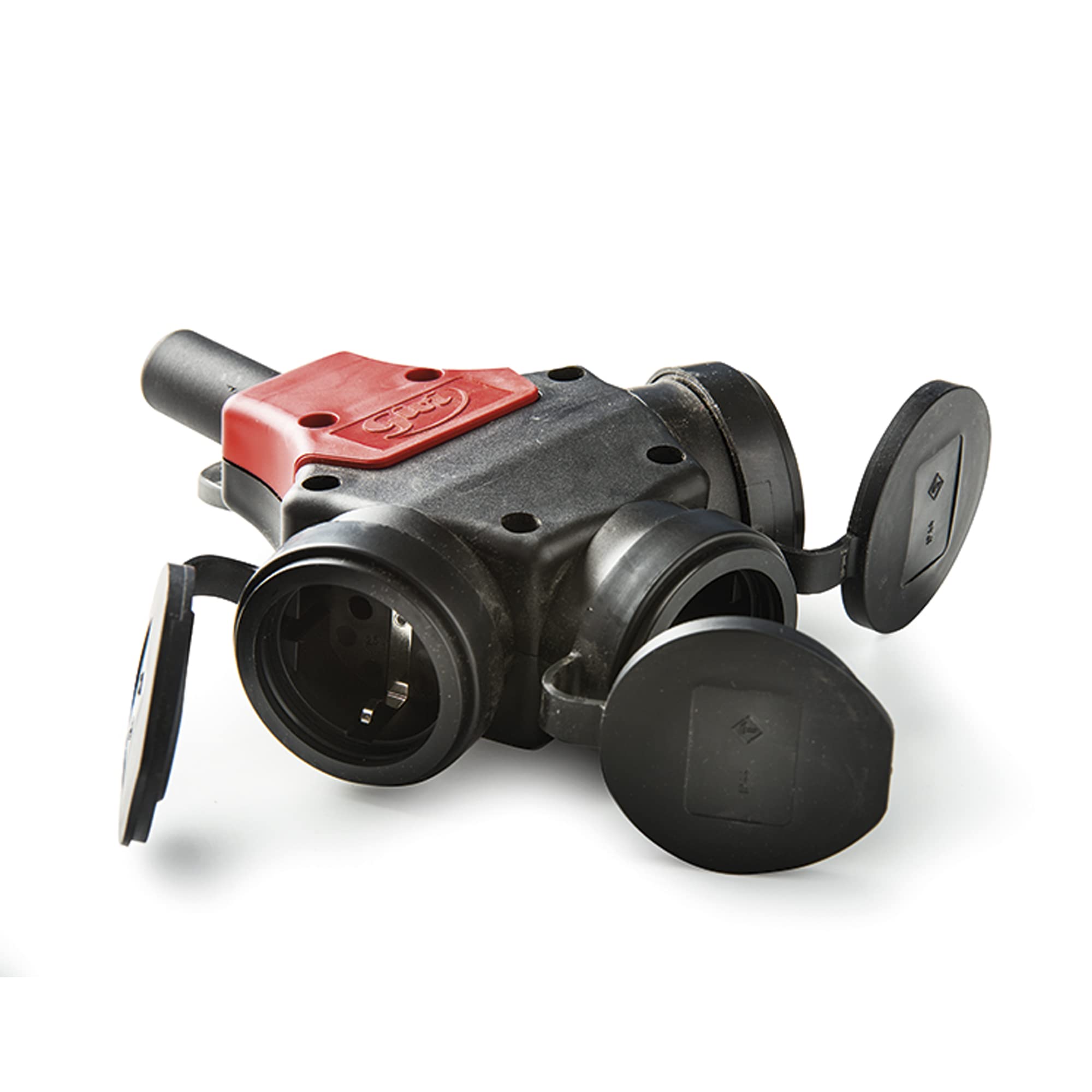 Adaptateur triple TT 16A en caoutchouc haute résistance FAMATEL