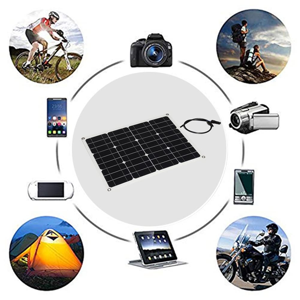 WYGBMZL Draagbaar Zonnepaneel 160W Zonnepaneel 18V Hoog Rendement Monokristallijn Draagbaar Flexibel Waterdicht Noodopladen Buiten Oplaadbaar Power Waterdicht Voor Buiten Kamperen Color 80w And 20a
