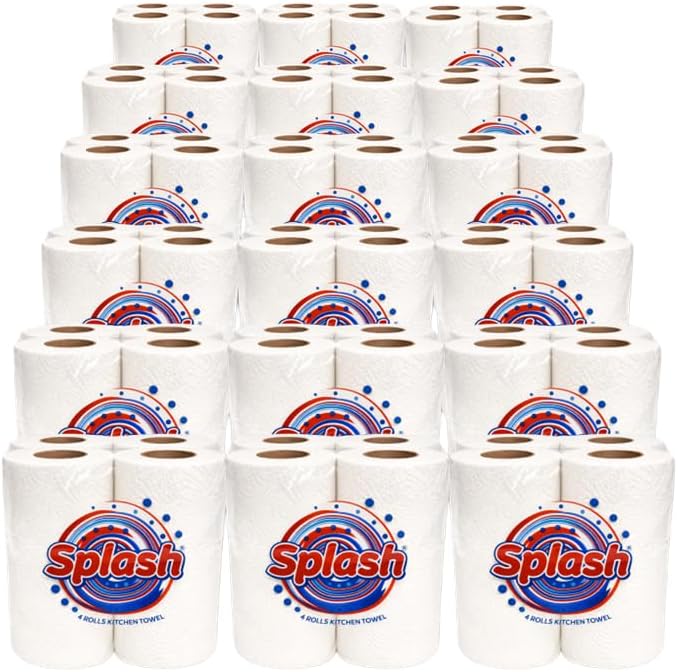 Splash 2-Ply Kitchen Roll 4 pack x 18