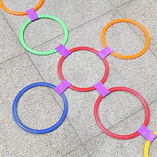 DECDEAL 10pcs 28cm / 38cm Agility Speed Ring Futebol Futebol Basquete Esporte equipamento anéis de t